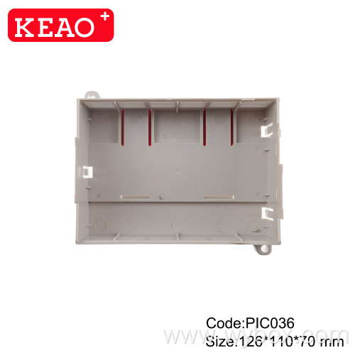 Surface mount junction box Din Rail electronic enclosure PIC036 industrial control box custom enclosure with 126*110*70mm